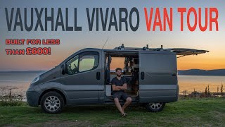 Vauxhall Vivaro VAN TOUR  Budget Van Build  Micro Stealth Camper [upl. by Attener484]