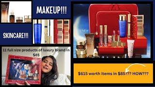 Christmas Shopping New Esteē Lauder holiday Box Haul Video ASMR unboxing [upl. by Fisoi]