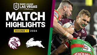 NRL 2024  Sea Eagles v Rabbitohs  Match Highlights [upl. by Stutsman]