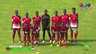 Kenya Junior Starlets VS Burundi FULL HIGHLIGHTS [upl. by Allerie]