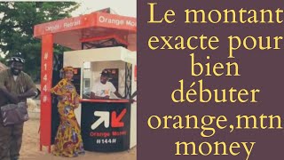 avec combien ont peux commencer orange moneymtn money dépot  retrait dargent et sensortir [upl. by Pazice]