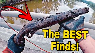 The BEST Magnet Fishing Finds From 75 Videos In A 1 Hour Compilation [upl. by Nemad]