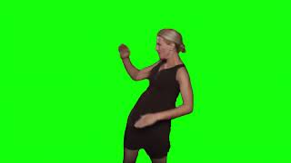 Freestyle Dance Teacher  4k green screen loopable meme Renata Bliss [upl. by Ahseiym678]