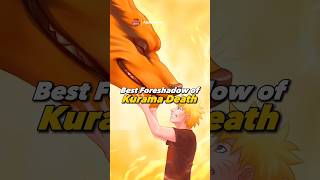 Foreshadowing of Kurama Death  Naruto shorts naruto [upl. by Suivatna309]