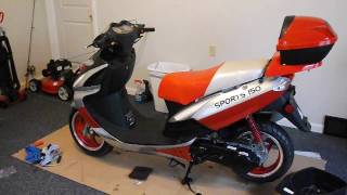 taotao 150cc sport lancerscooter [upl. by Atinehs]