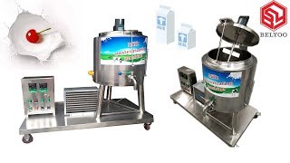 50L100 Lh HTST flow pasteuriser for mini dairy plant Fresh milk pasteurizer machine [upl. by Nishi878]