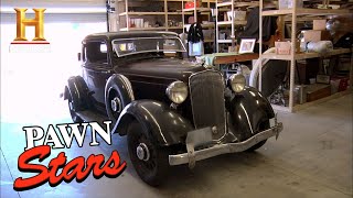 Pawn Stars THE OLD MAN CUTS A DEAL FOR A RARE 33 PLYMOUTH Season 8  History [upl. by Russom]