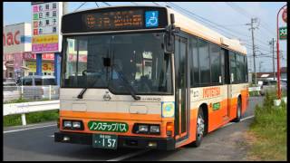 Bus Sound伊予鉄バス157号車【日野レインボー KLHR1JKEE走行音】 [upl. by Countess]