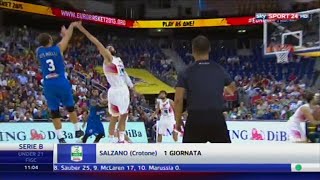 EuroBasket 2015  Spagna 98105 Italia  HL  Flavio Tranquillo scatenato [upl. by Emixam]