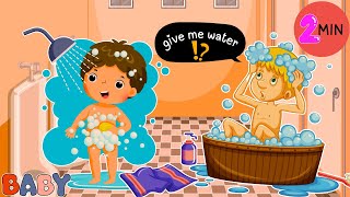 Bath Song Nursery Rhymes  Fun amp Educational Bath Time Song for Kids [upl. by Barfuss88]