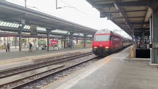 IR90 direction Genf Flughafen entrée à gare de Genf [upl. by Norris697]