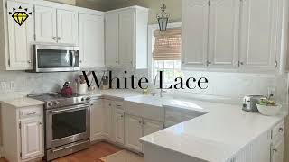 White Quartz Countertop Kitchen Remodel ideas East Coast Granite [upl. by Tana636]