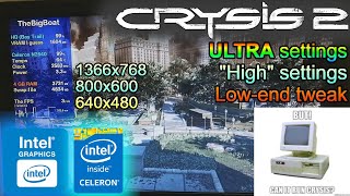 Can the Intel Celeron N2840 and Intel HD Graphics Bay Trail run Crysis 2 [upl. by Jeramie]