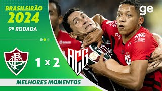 FLUMINENSE 1 X 2 ATLÉTICOGO MELHORES MOMENTOS  9ª RODADA BRASILEIRÃO 2024  geglobo [upl. by Oigile]