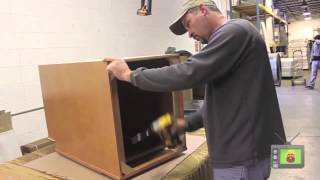 How to Assemble Base Cabinet w Wood IBeam amp Corner Brackets [upl. by Nosnirb95]