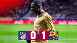 ATLÉTICO MADRID 01 BARÇA  LALIGA 202223 MD16 [upl. by Nosidam]