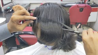 1 Year Insane Hair Most Silky Long Haircut With Scissors alrayaanhairstudio [upl. by Pearl281]