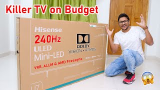 Killer 240Hz 4K TV on Budget Hisense U7K Unboxing 🤯 Paisa Vasool [upl. by Novej36]