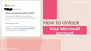 How to Unlock your Microsoft account 2023 fixed lockedaccount microsoft account unlock [upl. by Pfeffer]