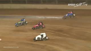 USAC “Indiana Midget Week” Highlights  Lawrenceburg Speedway 6218 [upl. by Enelehcim161]