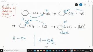 Orgânica 2 reações de alcenos adição de água hidratação e de álcoois [upl. by Annahsor]