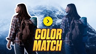 How to Color Match Images in Photoshop FAST amp EASY METHOD [upl. by Lampert]