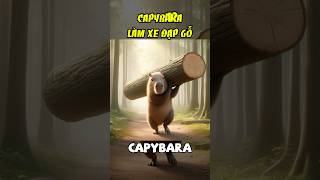 Capybara làm xe đạp gỗ capybara cuoicungai phimhoathinh haihuoc [upl. by Atiuqet814]