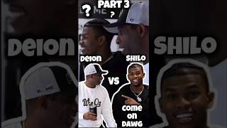 Shilo amp Deion Sanders😡 ROAST Each Other PART3 I Wouldnt Take You To VailYale Or Hell shorts [upl. by Seward63]