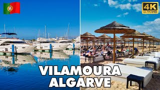 VILAMOURA Algarve Luxury Resort Portugal 🇵🇹  Vilamoura Marina amp Beach Walking Tour [upl. by Amzu]