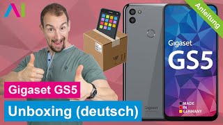 Gigaset GS5  Unboxing deutsch • 📱 • 📦 • 🆕 • Anleitung  Tutorial [upl. by Noremmac]