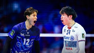 Ran Takahashi VS Yuki Ishikawa  Monza vs Milano  Superlega 2023 [upl. by Nerine]