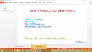 How to Merge VHDX Disk in HyperV [upl. by Iramat231]