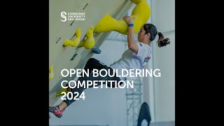 Sorbonne University Abu Dhabi Open Bouldering Championship 2024 [upl. by Darees]