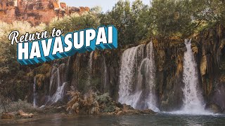 INCREDIBLE Waterfalls at Havasupai  Havasu Falls  Descending Mooney Falls [upl. by Kelley]