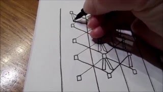 How to draw tanglepattern Boze [upl. by Atiuqad872]