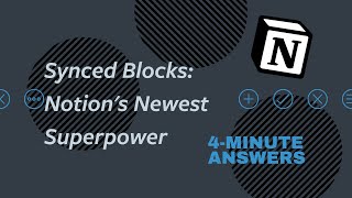 SYNCED BLOCKS Notions Newest Superpower  Notion Tutorial [upl. by Lynnworth398]