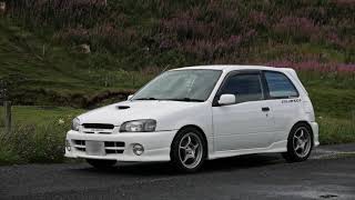 Robos Toyota Starlet Glanza Turbo And Blow Valve Sound [upl. by Aihsyak]