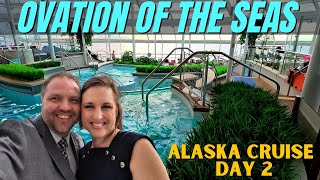 Ovation of the Seas Alaska Cruise  Sea Day  VLOG Day 2 [upl. by Nylsoj]