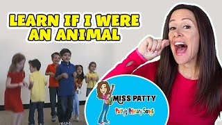 Learn Animal Song for Children and Kids  If I Were An Animal Dance with Patty Shukla [upl. by Naillil]