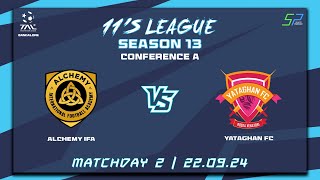 TAL Bengaluru  11s  Season 13  Con A  Game Week 2  Alchemy IFA VS Yataghan FC  220924 [upl. by Skelly255]