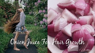 ONION JUICE FOR EXTREME HAIR GROWTH Stop Hair loss amp Grow Long Hair [upl. by Akeinahs]