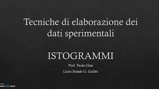 Istogrammi medie deviazione standard [upl. by Croft]