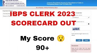 IBPS Clerk 2023 Scorecard Out  My Scorecard Normalisation in IBPS Clerk ibps ibpsclerk ibpspo [upl. by Ttereve]