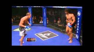 Wow MMA Fighter Anthony Pettis Comes Off Cage W Amazing Kick To Guys Face BooBooTV com [upl. by Nelie]