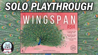 Wingspan Asia  Solo Duet Mode Playthrough [upl. by Danaher]