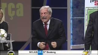 Tiziano Crudeli esplode Milan 2  pedalò 0 SULLEY MUNTARI [upl. by Yanat738]