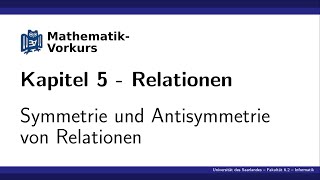 K5 Symmetrie und Antisymmetrie von Relationen [upl. by Posner]