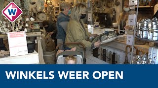 Blijdschap en zorgen bij volledige opening van winkels in Lisse  OMROEP WEST [upl. by Meill]