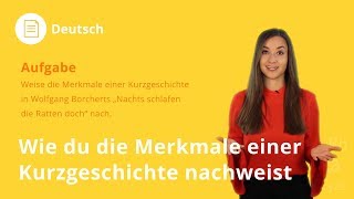 Merkmale einer Kurzgeschichte nachweisen so gehts  Deutsch  Duden Learnattack [upl. by Crofton]