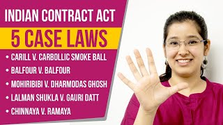 5 Important Cases of Indian Contract Act 1872  Part 1 [upl. by Nimesay]